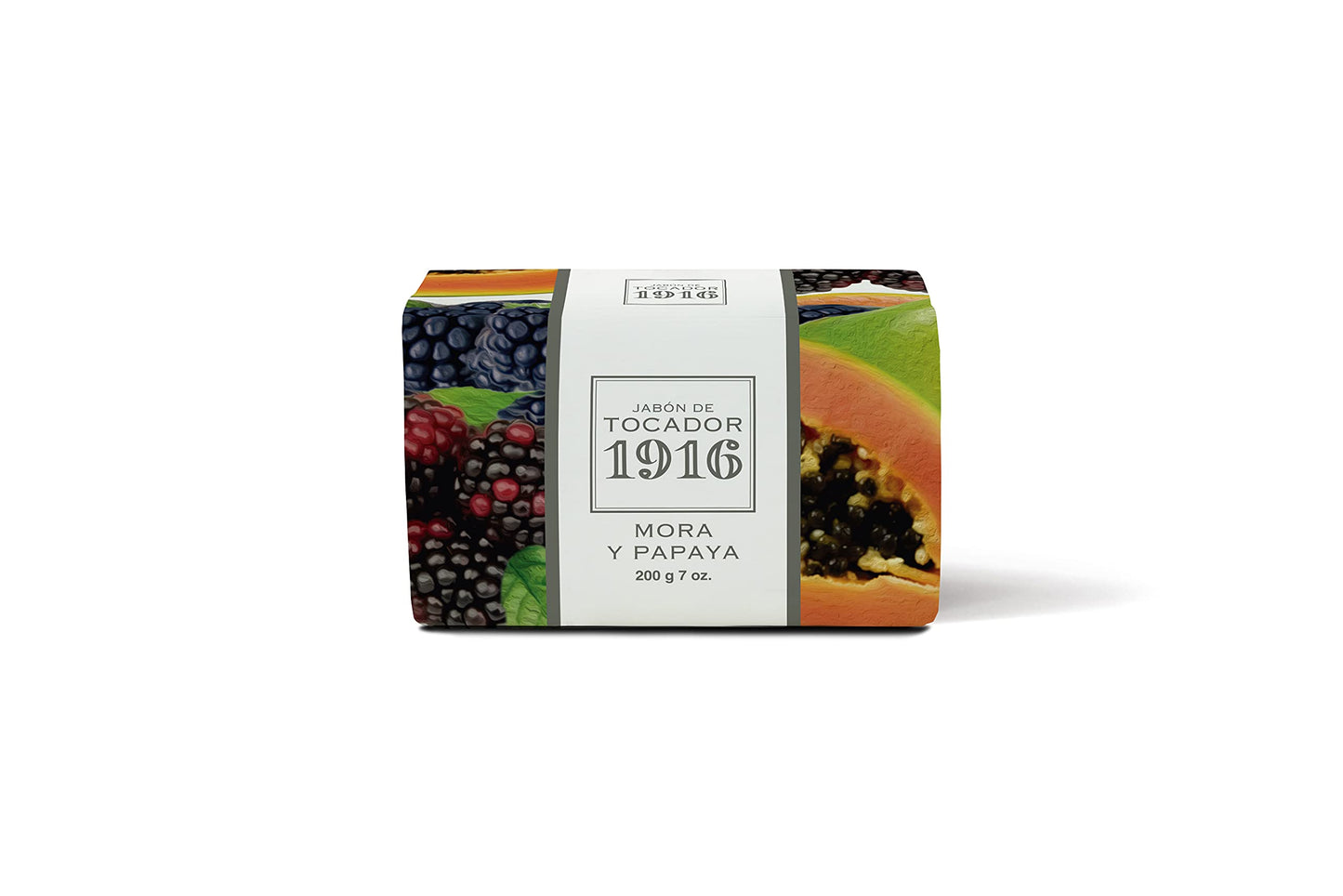 1916 - Mango y Frambuesa 200 gr, Jabón Natural, Piel Limpia y Perfumada, Jabón en Pastilla, Método Tradicional, Jabón de Manos y Facial, Flor y Fruta Mediterránea, Fragancia Deliciosa