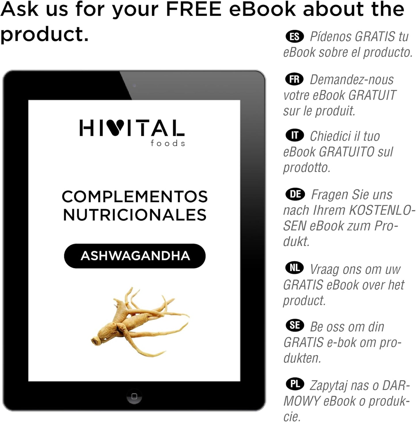 Ashwagandha 9000 mg. 180 Vegan Capsules for 6 Months of Treatment. Natural Extract from Withania Somnifera with 10% Withanolides. Indian Ginseng. Maximum absorption. Made in Spain by HIVITAL