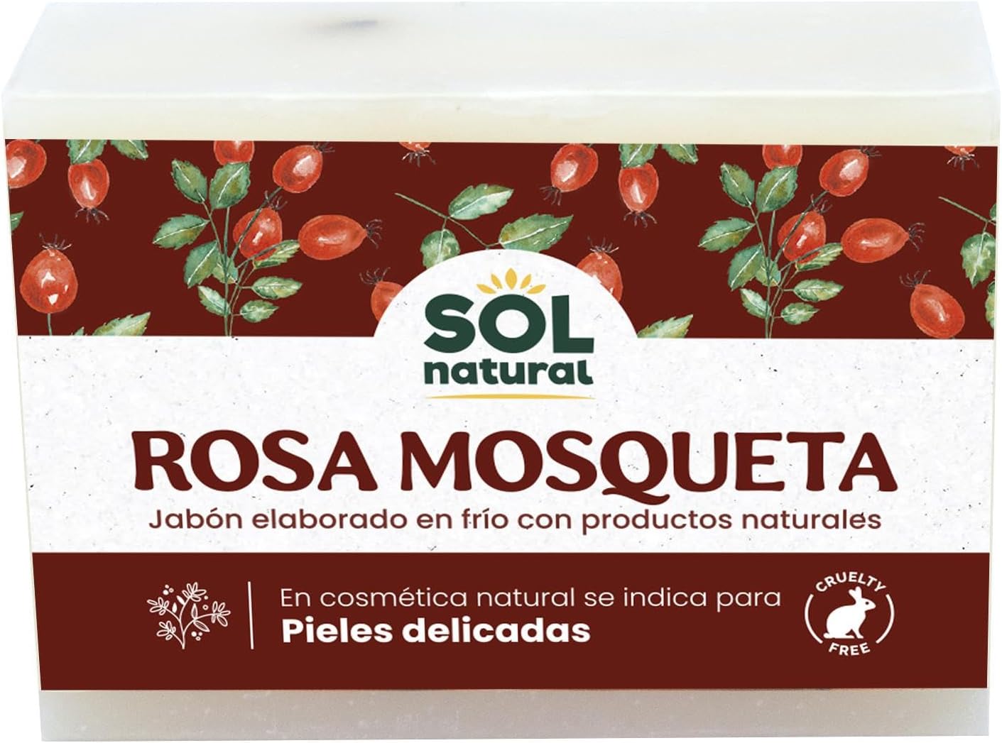 SOLNATURAL Natural RoseMosqueta Soap 100 g, Not applicable