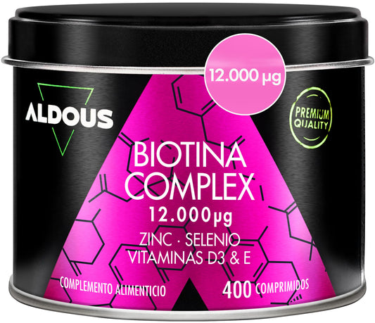 Biotina 12.000 mcg + Zinc y Selenio – 400 Comprimidos