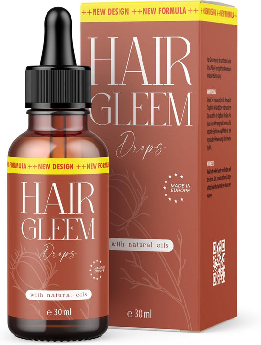 Hair Gleem Drops - combination of valuable oils - in a practical pipette jar - content 30 ml