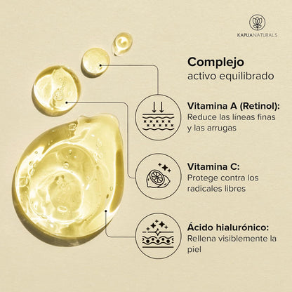 Pure Retinol for Face • 100ml • Organic Vegan • Retinol Serum • For Radiant Clear Skin Free • +Vitamin C + Hyaluron • Pure Retinol • Natural & Sustainable Cosmetics • From Germany